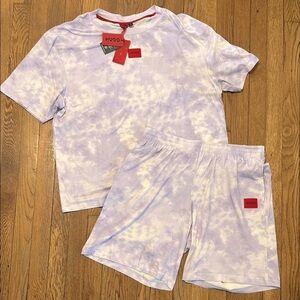 HUGO BOSS responsible splash short 2 piece set pajama relaxed wear size XL new